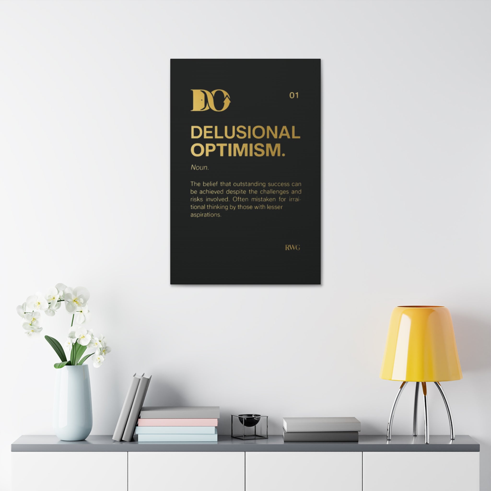 Delusional Optimism™ — RWG Premium Definition Poster (24×36)